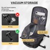 WEFLIER Vacuum Backpack Travel,Backspace Backpack With Vacuum Pump,Flight Approved 18x14x8