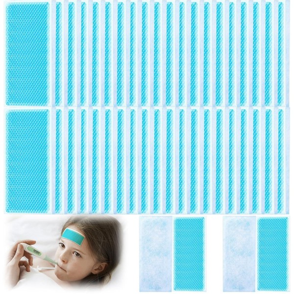 Cooling Plasters, Pack of 60 Fever Plasters, Cooling Pack, Gel