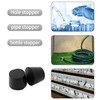 TOP-VIGOR 5 Pcs 24mm to 28mm Taper Rubber Stoppers Solid