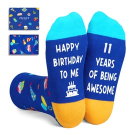 Zmart 11th Birthday Gifts for Boys - Socks for Preteen Boys Girls Age 11, 11 Yr Old Ideas, Presents for Eleven Year Old Kids