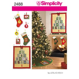 Simplicity Sewing Pattern 2488 Holiday Crafts, One Size