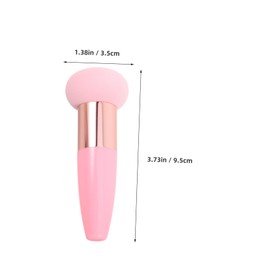 Healeved 3pcs Mushroom Makeup Sponge Handle Versatile Foundation and Blush Applicator to Clean Cosmetic Sponge for Makeup Application