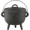 Kheops International Cast Iron Cauldron 3-Inch Pentacle