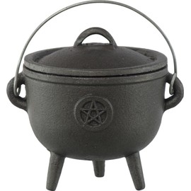 Kheops International Cast Iron Cauldron 3-Inch Pentacle