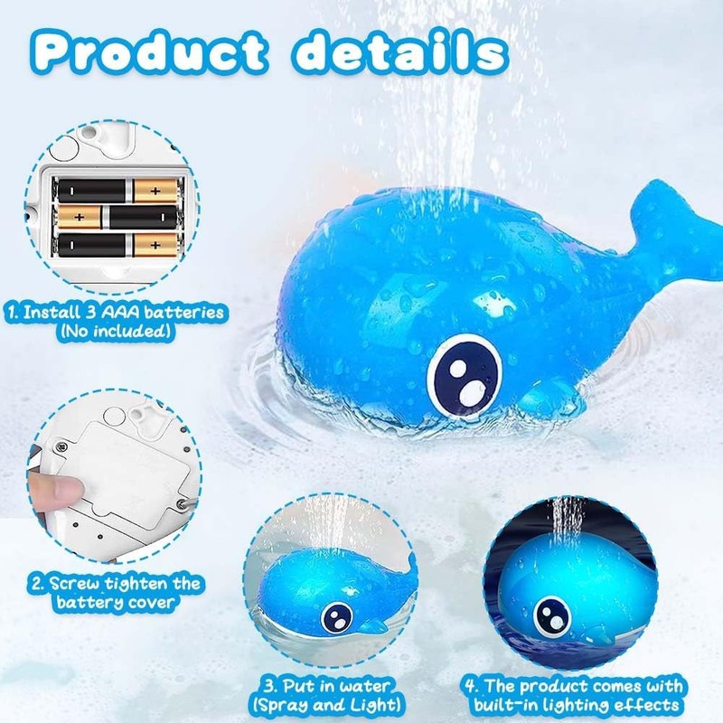 yotutun Baby Bath Toy, Baby Bath Toy, Dual Waterproof Toddler