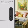 Pocket Lock Handle Invisible Light Weight Black Lock Circular Sliding
