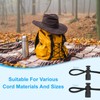 PATIKIL Plastic Cord Lock, 10 Pack Single Hole Spring Toggle