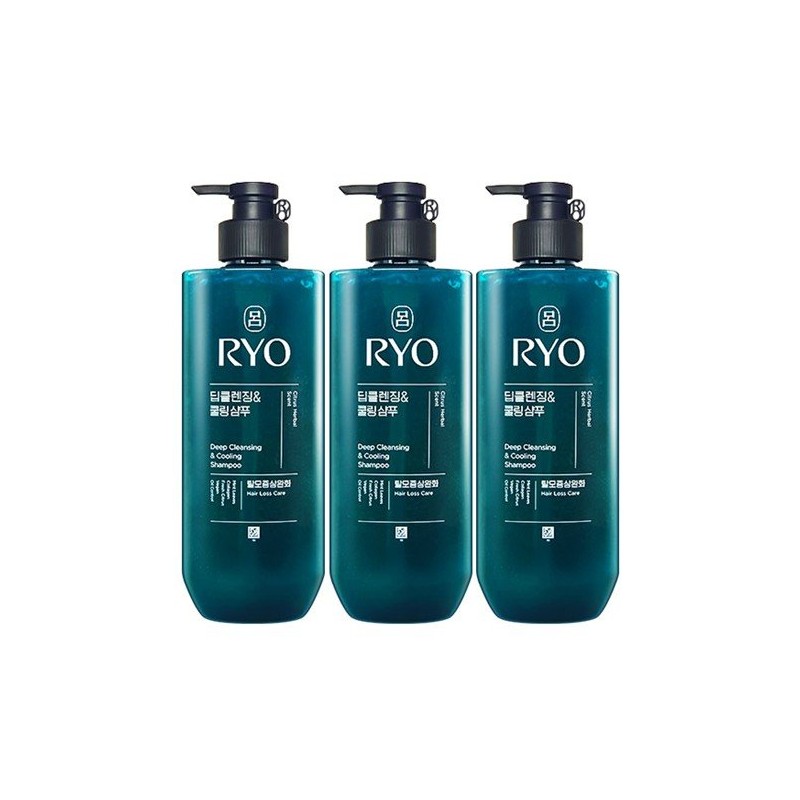 Ryo Cheong-A Deep Cleansing & Cooling Shampoo 592ml 3 pack