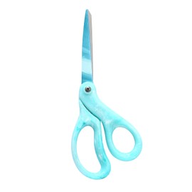 LIVINGO Scissors - Heavy Duty Blades for Cutting Fabric, Paper, Ribbon, Ideal for Sewing, Crafting, Stationery, Office School Home, Right-Handed, Stylish Gradient Green Handle