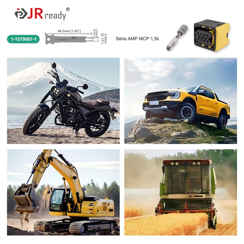 JRready JRconDRK-1-1579007-1 Pin Remover Terminal Removal Tool Terminal Lug Puller