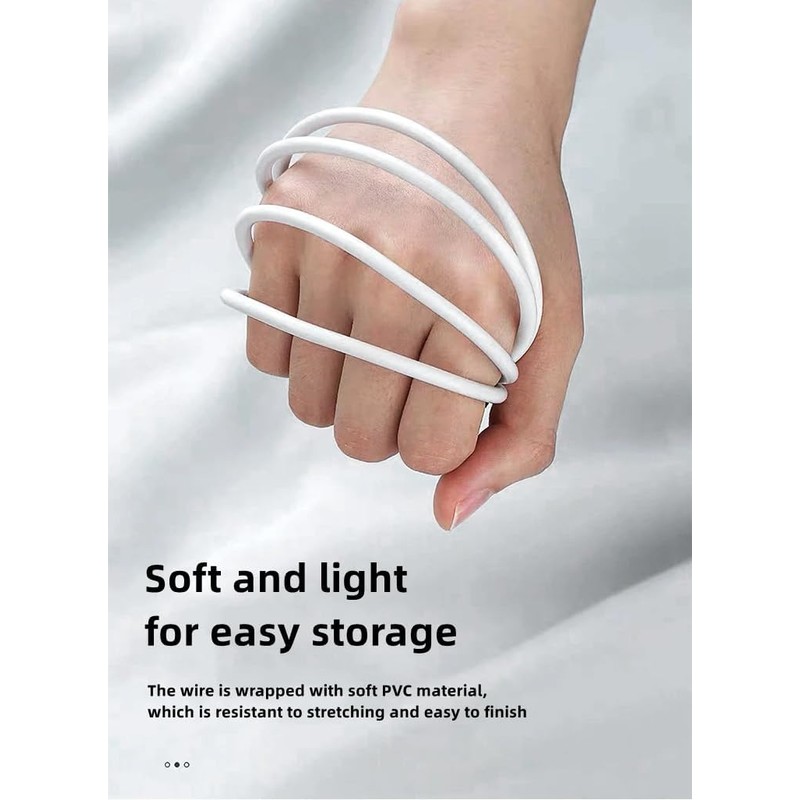 SIYNZEM 2pin White 1pack CYCX0003-2-1 USB Magnetic USB Cable