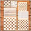 Checkerboard Stencils for Painting on Wood 11.8 Inch Reusable Canvas