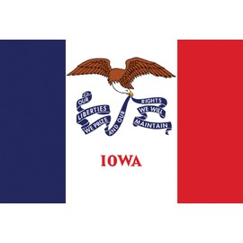Toland Home Garden Iowa State Flag 12.5 x 18 Inch Decorative USA Garden Flag