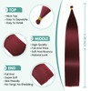Locescsoc 24 Inch Straight Hair Extensions 150g 3 Packs Bone
