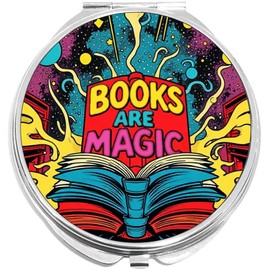 NewCharms Books are Magic Compact with Mirrors - Perfect Pocket and Purse Size Folding Mirror for Applying Make Up Anywhere