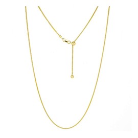 ARGENTO REALE Adjustable Wheat Chain Necklace, 925 Sterling Silver Necklace for Women, Bolo Necklace, Adjustable Chain For All Pendants