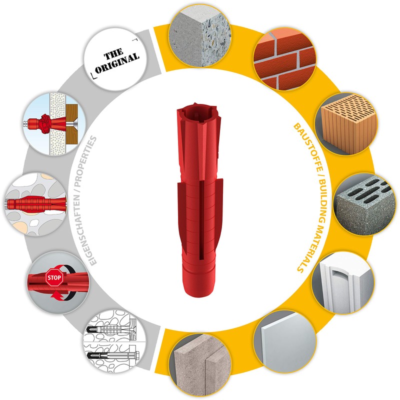 TOX 010100021 All-Purpose Dowel TRI 5 x 31 mm, Reliable