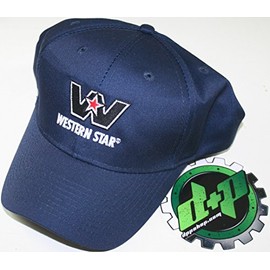 Western Star semi Trucker hat Ball Cap Truck Adjustable Back Gear Navy
