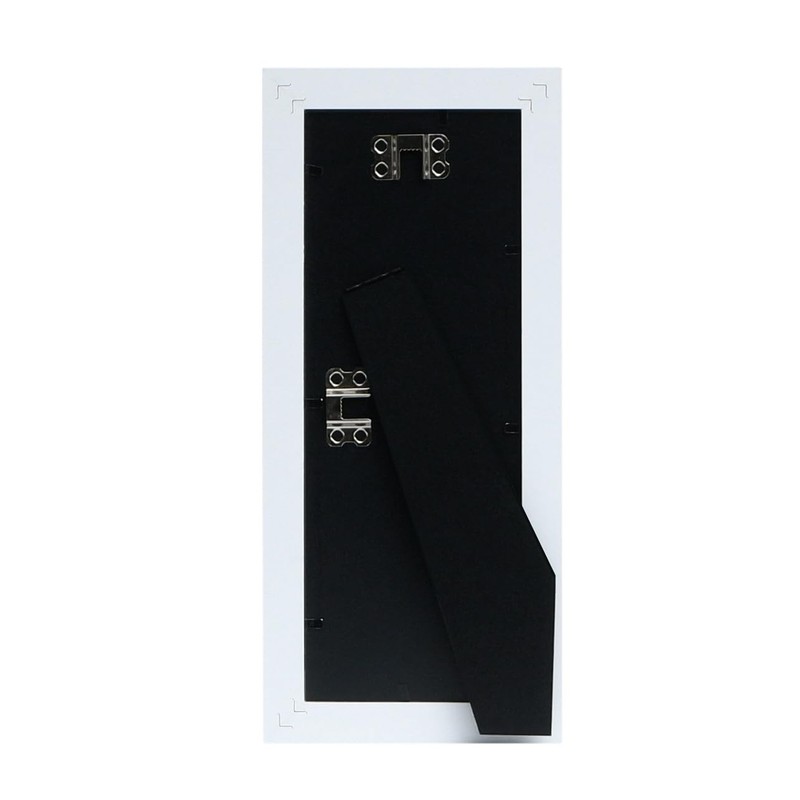 Frame Amo 4x11 White Modern Picture Frame, 1 inch Border,