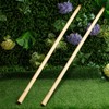 Lasnten 2 Pcs Solid Wood Replacement Handle for Round Eye