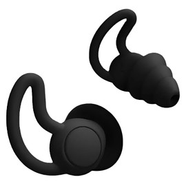 RICHARD-911 Tapones Antiruido Para Oído Cancelación Par Triple Capa Sonido Silencio Absoluto Dormir Paz Anti Vecinos Ruido Agua Unitalla Lavables Nadar (Negro)