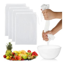 3 Bolsas De Nailon Reutilizables Filtrar Leche Vegetal