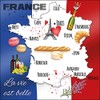 20 napkins by France travel 33 x 33 cm