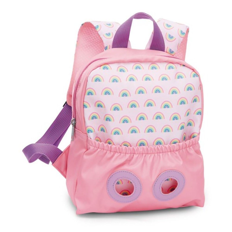 NICI Children's Backpack Pink 2 in 1 with Cuddly Toy