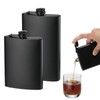 AUTUUCKEE 2 Pcs Hip Flasks, 8 Oz & 12 Oz,
