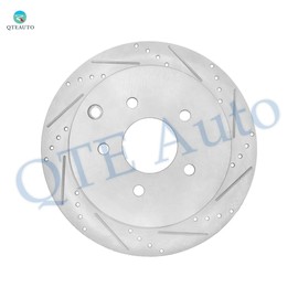 PM Auto Rear Drilled Slotted Disc Brake Rotors For 2006-2010 Infiniti M45