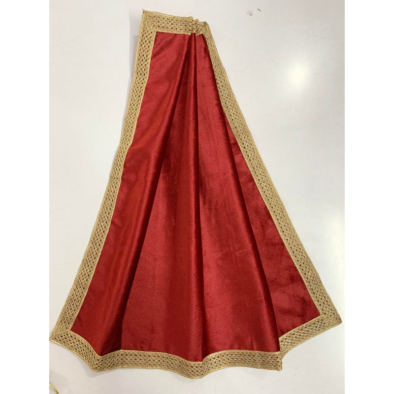 SMMS - Mantel de terciopelo espiritual (granate, mediano: 61 x