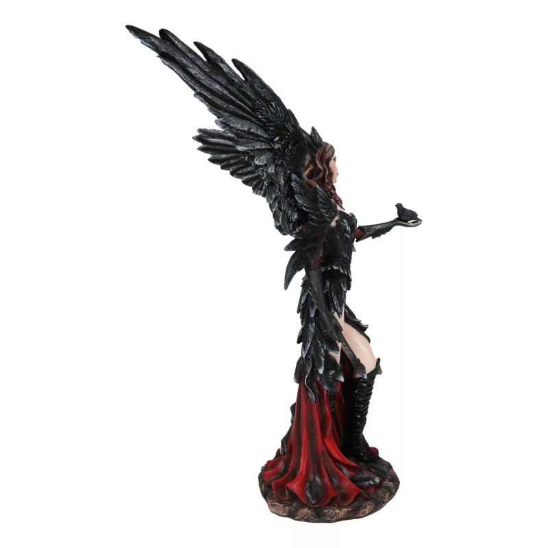 Ebros Gift Gothic Raven Crow Trainer Angel Fairy In Black