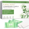 Fancyou Compressed Towel Tablets Thicken, 20 Pack Disposable Face Towel,
