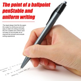 Yuxinrong Retractable Black Ballpoint Pen for Smooth Writing 1.0mm Medium Pack of 50, Click pens with Comfort grip, Idea for Journaling, Planner, Note Taking Office School Supplies