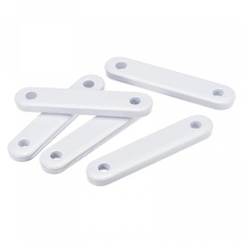 sourcing map Curtain Weights (50g), Drapery Iron Weight for Bathroom Home Curtains Tablecloth Flags, White, 5Pcs