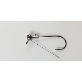 Unbranded 25 Pack 1/8oz 3/0 Weedless Jighead Wire FLAT EYE Grub Head Swimbait Umbrella Rig
