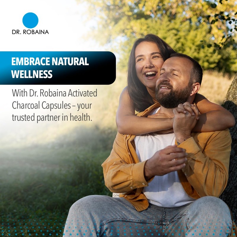 Dr. Robaina Activated Charcoal Capsules 1200 mg – Coconut-Shell Carbon