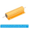 PATIKIL 100W 1.5 Ohm Aluminum Shell Resistor 8 Pack Aluminum