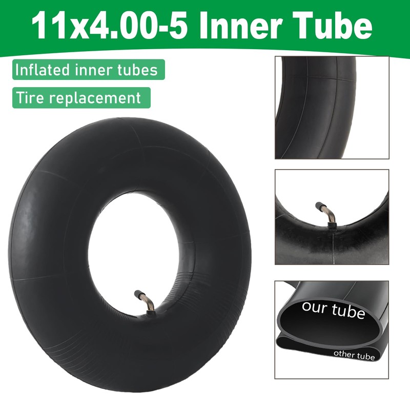 2-Pcs 11x6.00-5 Inner Tube 11x4.00-5 Inner Tube 11x4.50-5