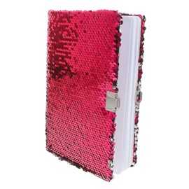 Operitacx Flip-pailletten-notizbuch Mädchentagebuch Mit Schloss Kinderzeitschrift Fotos Auf Dem Vorderen Tagebuch Katzen Notizbuch Tagebuch Für Paillettenbesetzter Kunststoff Rosy