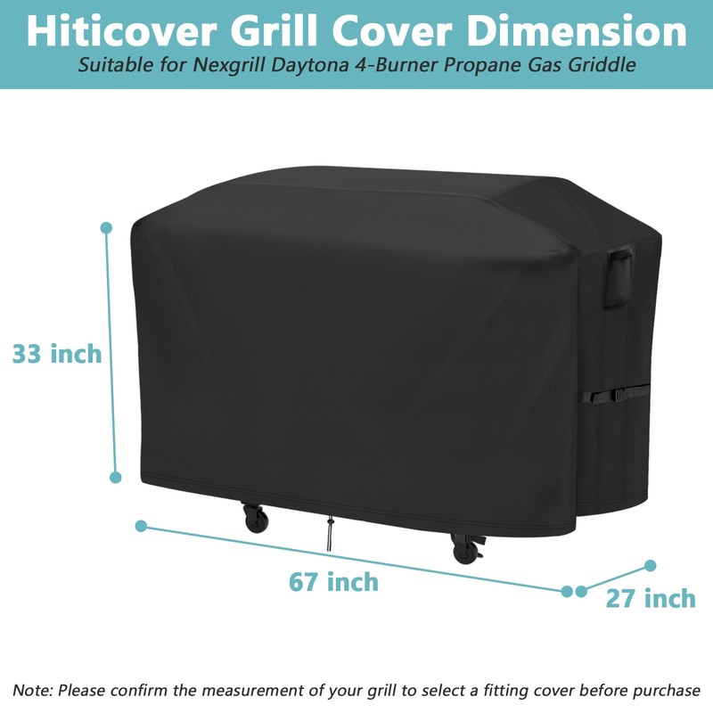 Hiticover Grill Cover for Nexgrill Daytona 720-1116 4-Burner Propane Gas