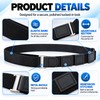 Black Adjustable Elastic Shirt Stay Belt for Men and Women,