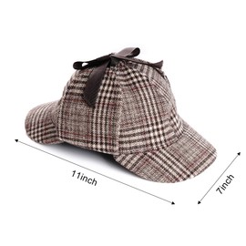 HOVEOX Detective Costume Detective Hat Costume Outfit with Accessories Detective Costume Accessories Set (fashion)