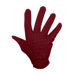 We Ball Sports Hypr-Grip Football Gloves, Men s Sticky Silicone Palm Receiver Gloves, Maroon (S)