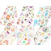 DERAYEE Reward Seal, 3D 3D, Foil Stamping, Translucent Notebook, Sticker,