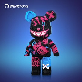 WINKTOYS [02]Jinx Bear,Bear Building Block,Winktoys building block,Bear Toys,Birthday Gift,Educational,Boy,Girl,Trend Decoration,Cool Gifts