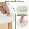 Royal Windsor Vanity Stool with Saddle Cushion, 18 Inch Makeup