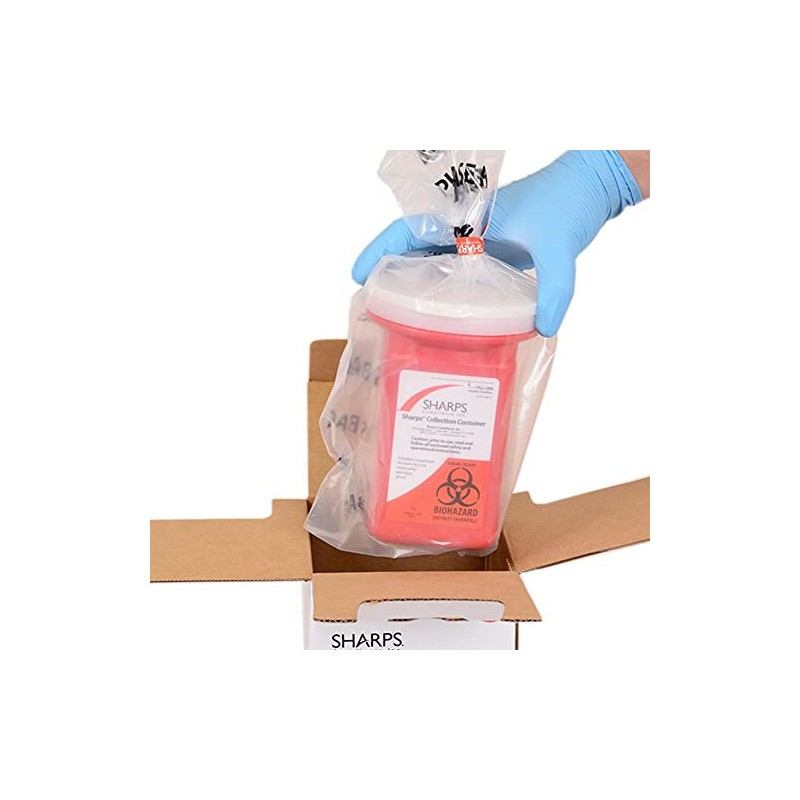 Sharps Recovery System Mailback Sharps Container 0.25 gal. Vertical Entry