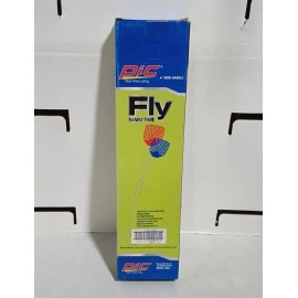 PIC Pack Of 24 PIC Plastic Assorted Colors Metal Handle Fly Swatters