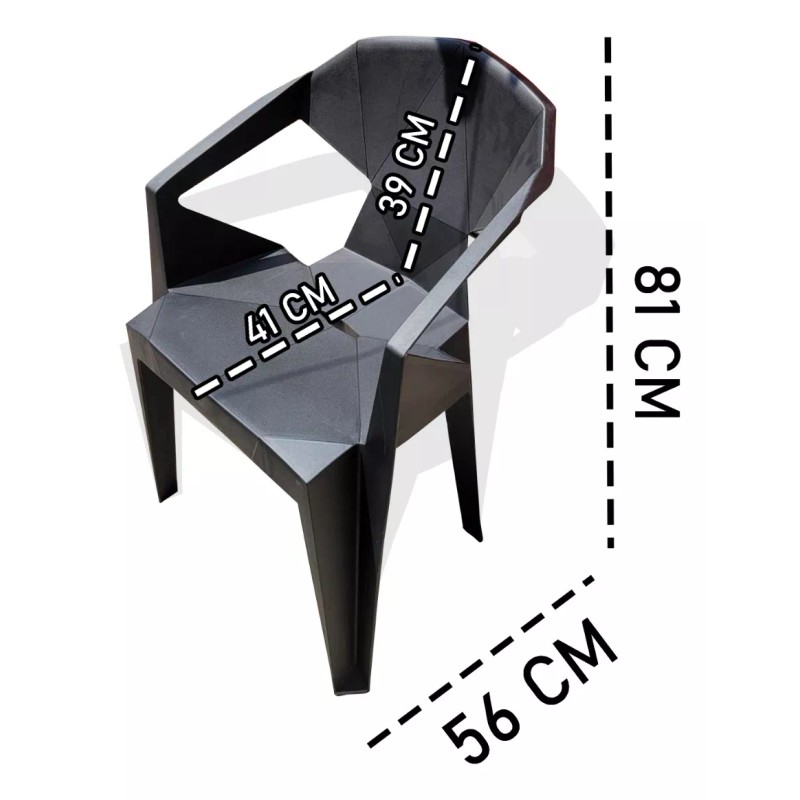 mdj Silla Apilable De Plástico Duro